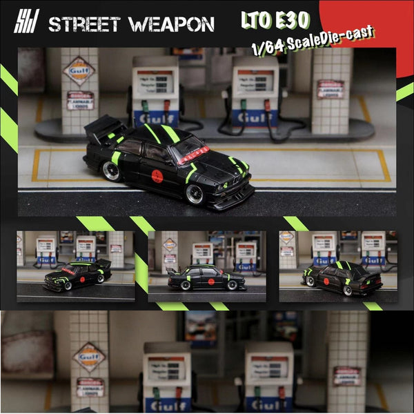 Street Weapon 1/64 LTO BMW E30 Matt Black