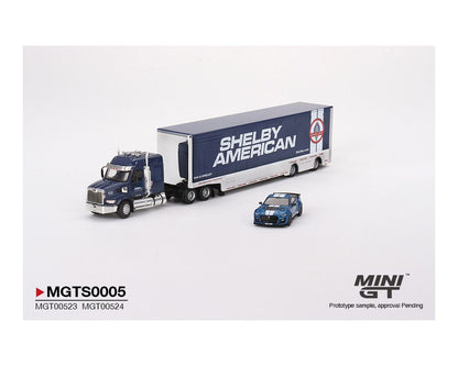 MINI GT 1/64 SHELBY American Transporter Set Western Star 49X & Shelby GT500 SE Widebody MGTS0005