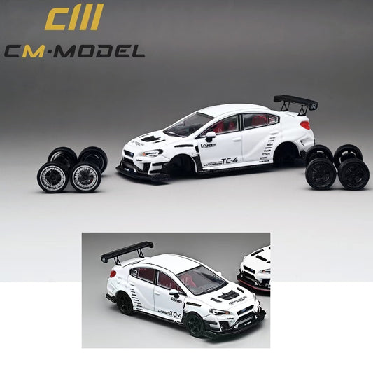 CM MODEL 1/64 SUBARU VAB S4 VARIS WIDEBODY KIT White