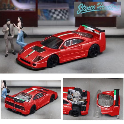 Stance Hunters 1/64 F40 LM Classic Red Italian Stripe