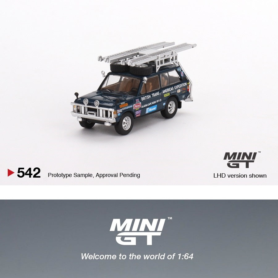 MINI GT 1/64 Range Rover 1971 British Trans-Americas Expedition (VXC-868K) MGT00542-L