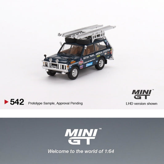 MINI GT 1/64 Range Rover 1971 British Trans-Americas Expedition (VXC-868K) MGT00542-L