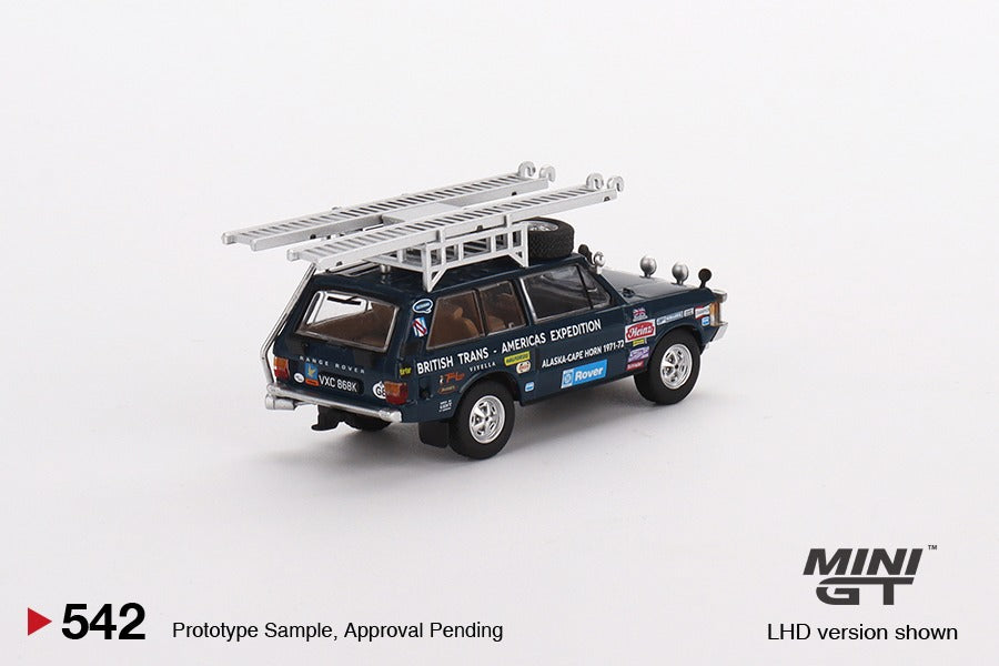 MINI GT 1/64 Range Rover 1971 British Trans-Americas Expedition (VXC-868K) MGT00542-L