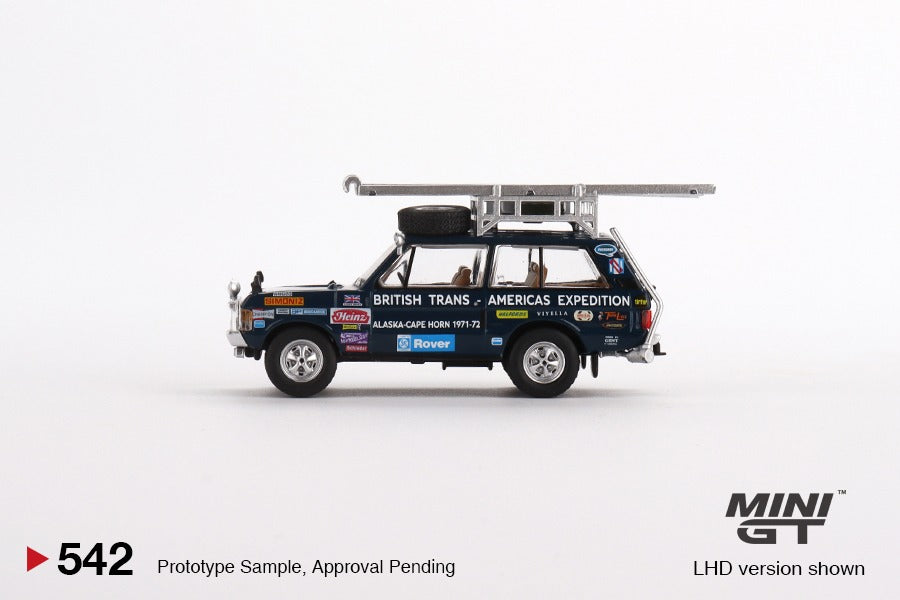 MINI GT 1/64 Range Rover 1971 British Trans-Americas Expedition (VXC-868K) MGT00542-L