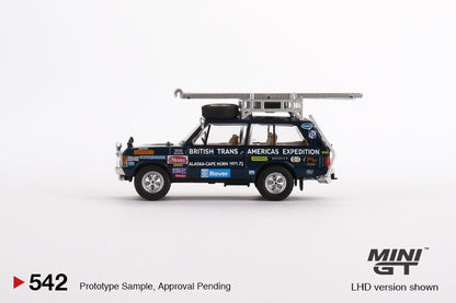 MINI GT 1/64 Range Rover 1971 British Trans-Americas Expedition (VXC-868K) MGT00542-L