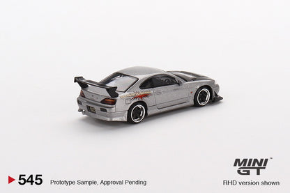 MINI GT 1/64 Nissan Siliva Top Secret (S15) Silver MGT00545-R