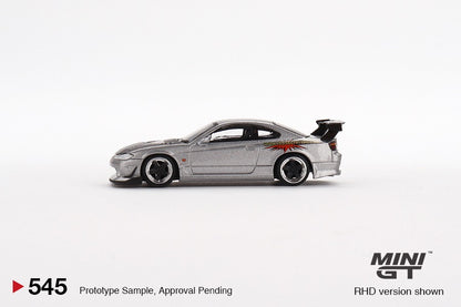 MINI GT 1/64 Nissan Siliva Top Secret (S15) Silver MGT00545-R