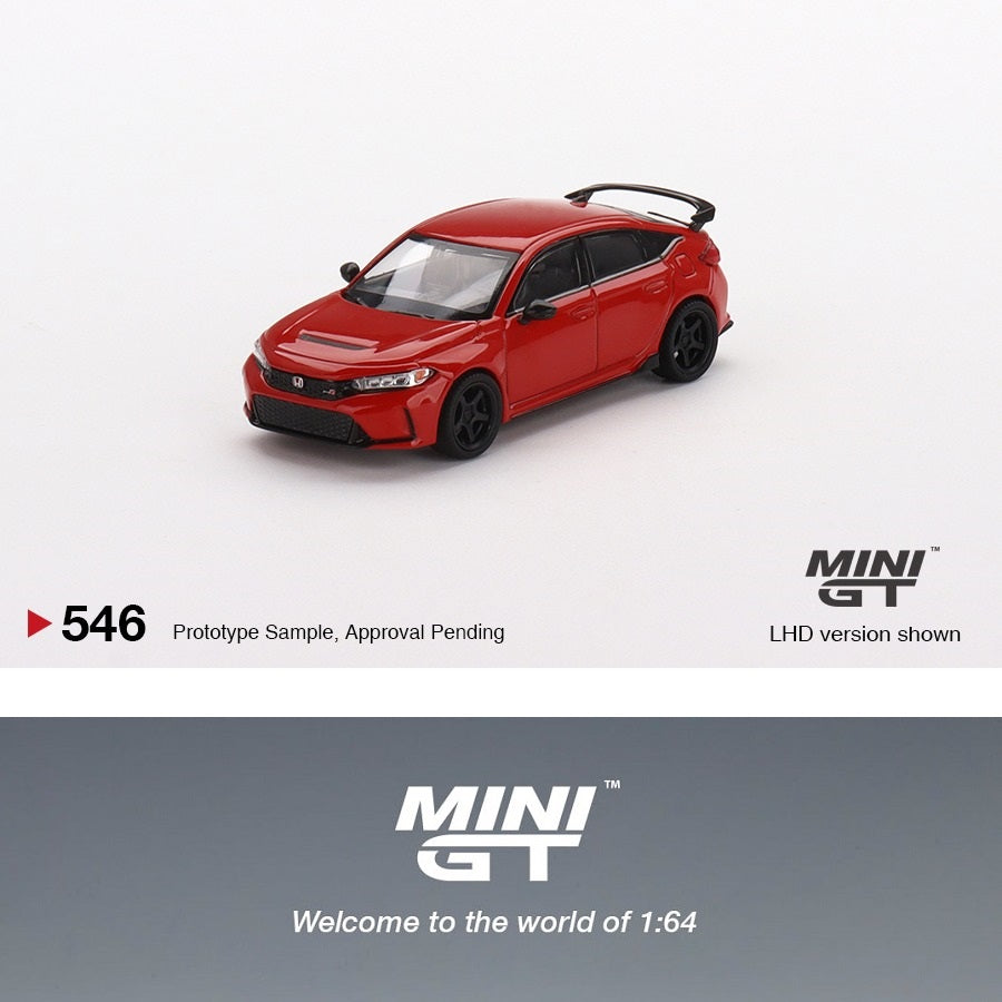 MINI GT 1/64 Honda Civic Type R Rallye Red 2023 w/ Advan GT