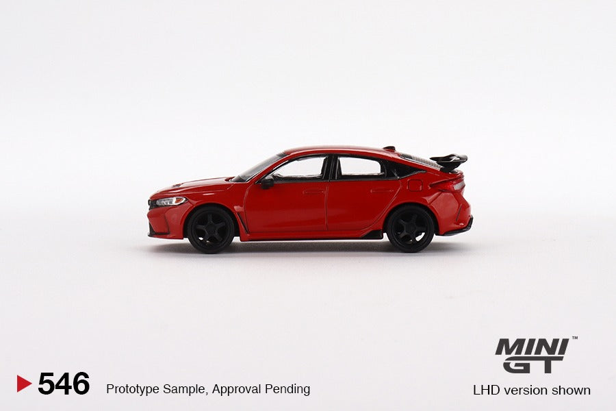 MINI GT 1/64 Honda Civic Type R Rallye Red 2023 w/ Advan GT Wheel LHD MGT00546-L