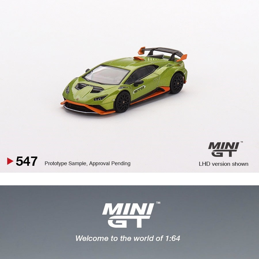MINI GT 1/64 Lamborghini Huracan STO Verde Citra LHD MGT00547-L