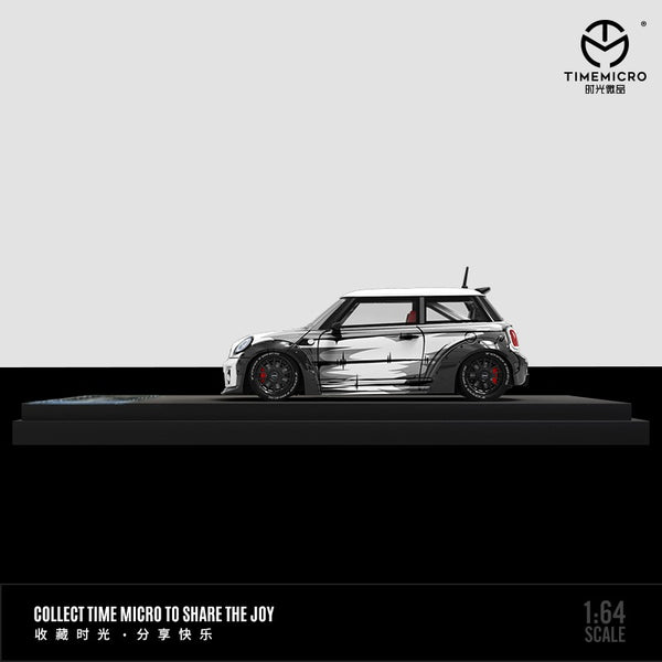 TIME MICRO 1/64 LBWK Mini Cooper WHITE Manga Version – Tokyo Station