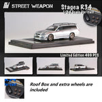 Street Weapon 1/64 Nissan Stagea R34 Silver