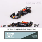 MINI GT 1/64 Oracle Red Bull Racing RB18 #11 Sergio Perez 2022 Abu Dhabi Grand 3rd Place MGT00538-L