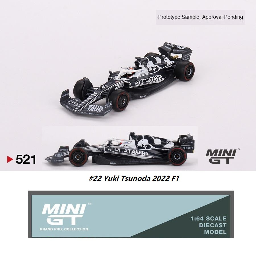 MINI GT 1/64 AlphaTauri AT03 #22 Yuki Tsunoda 2022 F1 MGT00521-L