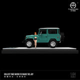 TIME MICRO 1/64 Toyota Land Cruiser FJ40 Green with Figurine