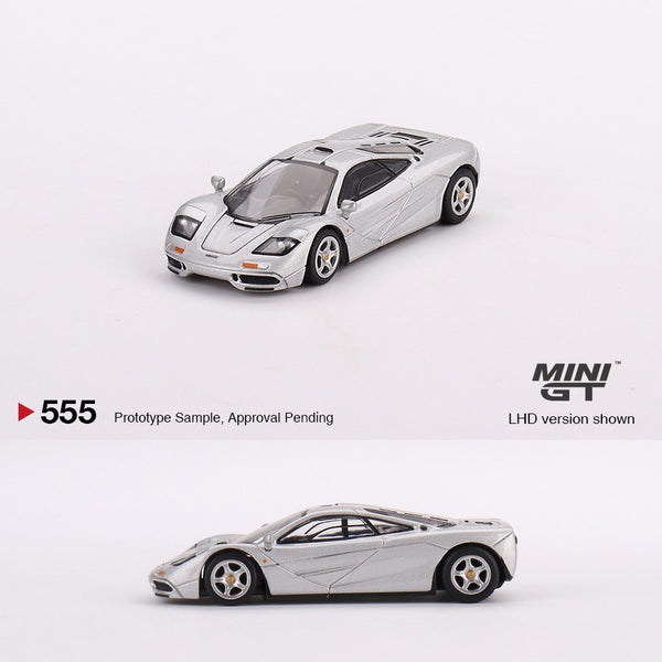PREORDER MINI GT 1/64 McLaren F1 Magnesium Silver MGT00555-L (Approx. Release Date : JULY 2023 subject to manufacturer's final decision)