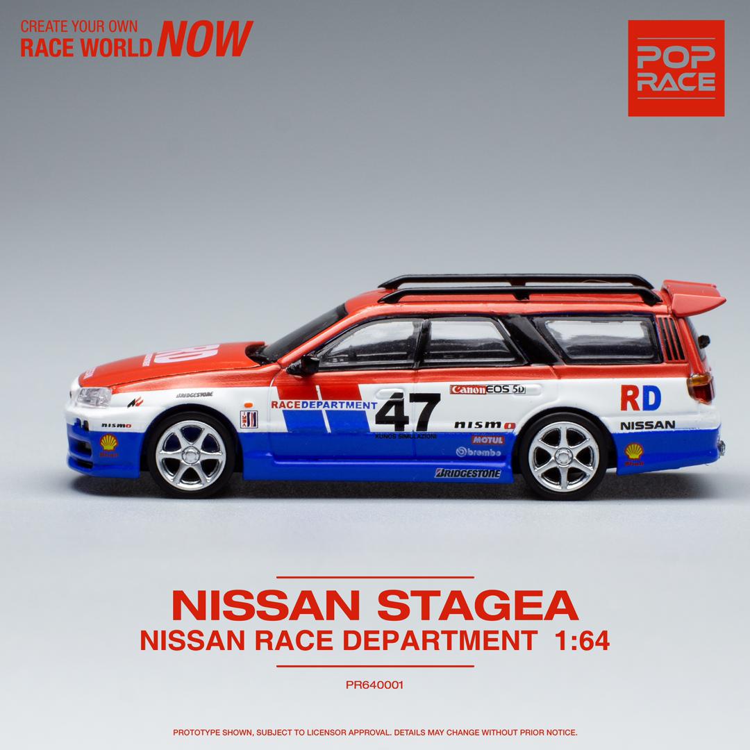POPRACE 1/64 NISSAN STAGEA RACE DEPARTMENT PR64001