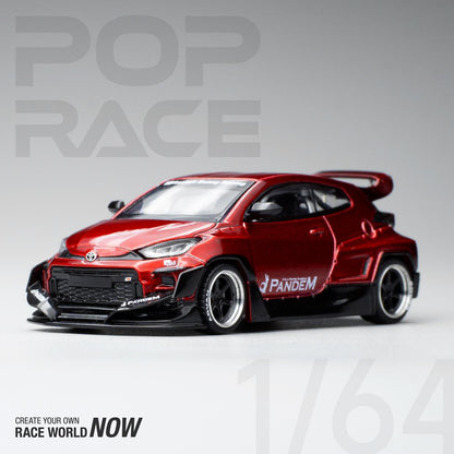 POPRACE 1/64 GR YARIS PANDEM RED PR64004