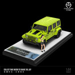 PREORDER TIME MICRO 1/64 Rubicon Aurora Green with Figurine (Approx. release in AUGUST 2023 and subject to the manufacturer's final decision)
