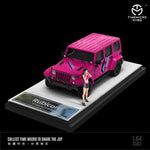 PREORDER TIME MICRO 1/64 Rubicon Aurora Pink with Figurine (Approx. release in AUGUST 2023 and subject to the manufacturer's final decision)