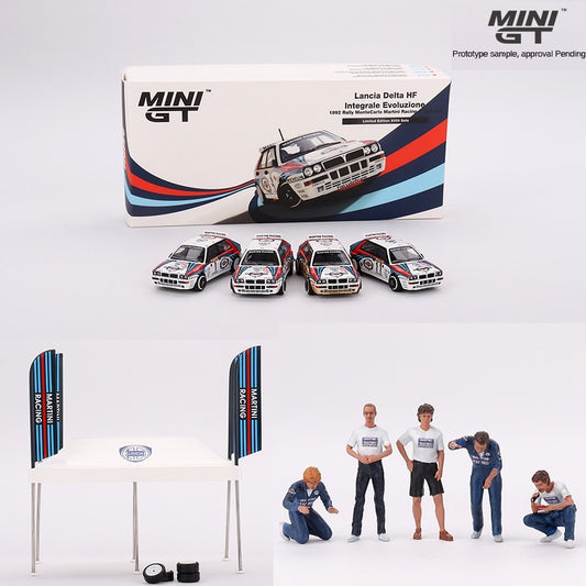 MINI GT 1/64 Lanica Delta HF Intergrale Evoluzione 1992 Rally Monte Carlo Complete set of 6