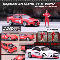 INNO64 1/64 NISSAN SKYLINE GT-R R34 "X'MAS 22" Special Edition With Santa Claus Figure included IN64-R34RT-XMAS22
