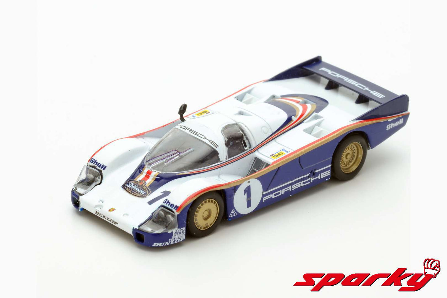 Sparky 1/64 PORSCHE 956 NO.1 ROTHMANS PORSCHE SYSTEM WINNER 24H LE MANS 1982 J. ICKX - D. BELL Y099