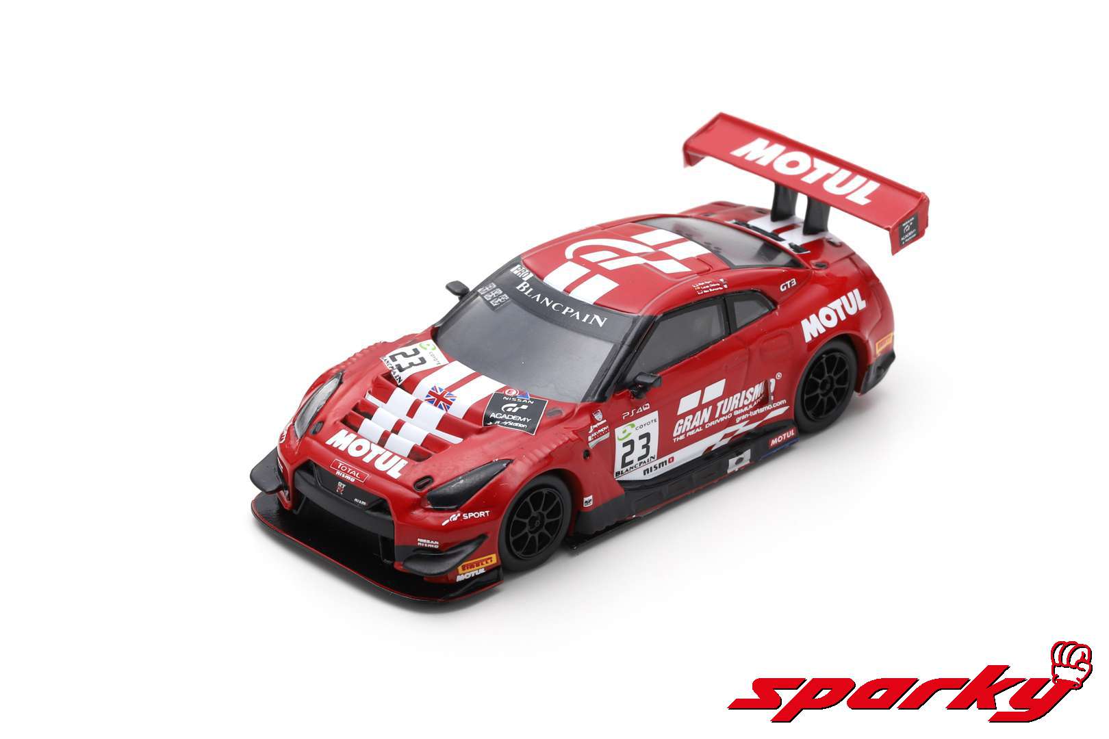 Sparky 1/64 NISSAN GTR NISMO GT3 NO.23 GT SPORT MOTUL TEAM RJN 7TH
