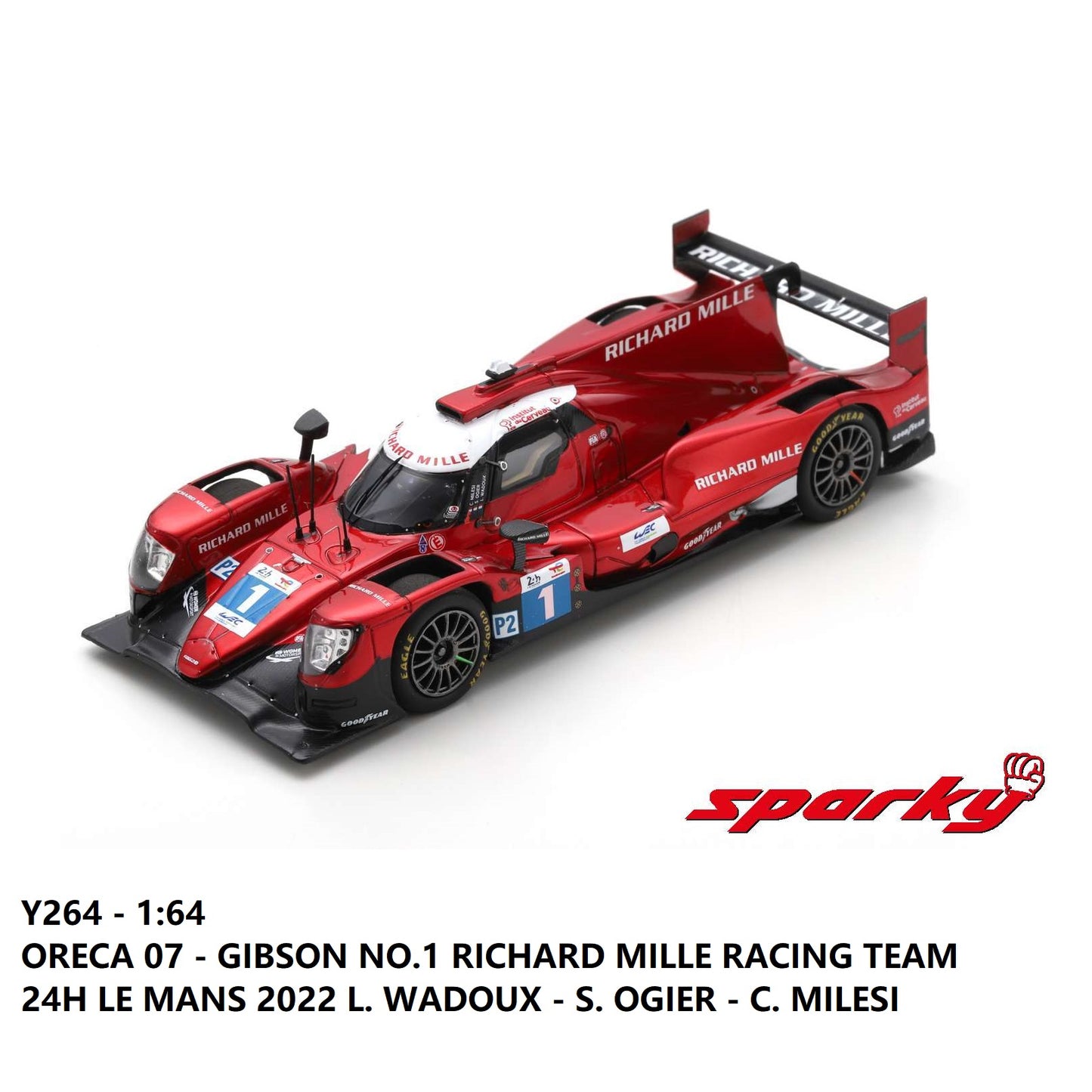 Sparky 1/64 Oreca 07 - Gibson No.1 Richard Mille Racing Team Y264