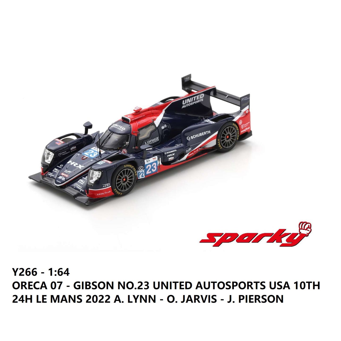 Sparky 1/64 Oreca 07 - Gibson No.23 United Autosports USA Y266