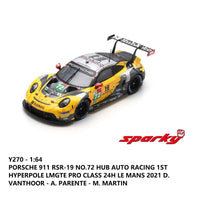 Sparky 1/64 Porsche 911 RSR-19 No.72 Hub Auto Racing Y270