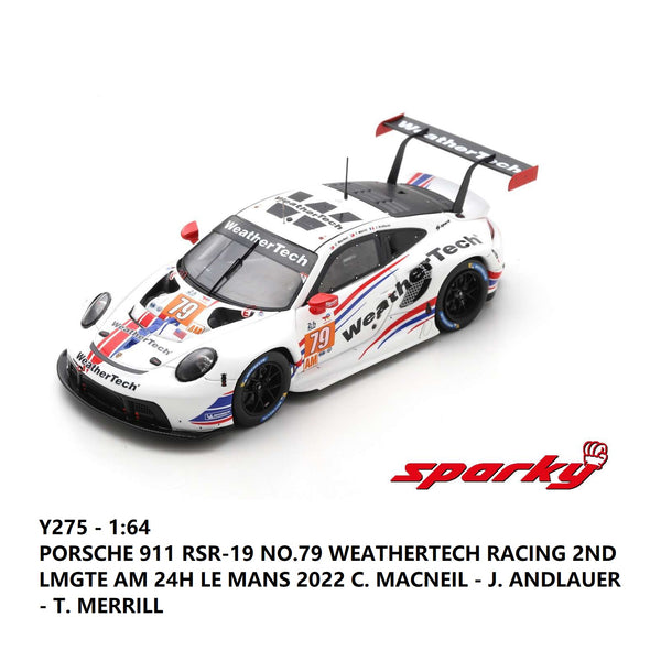 Sparky 1/64 Porsche 911 RSR-19 No.79 WeatherTech Racing Y275