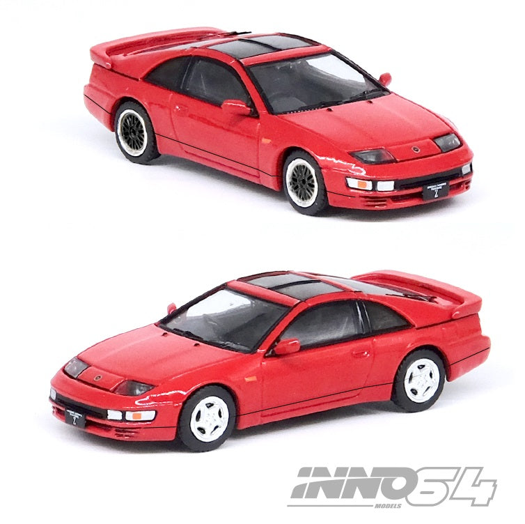 INNO64 1/64 NISSAN FAIRLADY Z (Z32) Aztec Red With Extra Wheels IN64-300ZX-AZRE