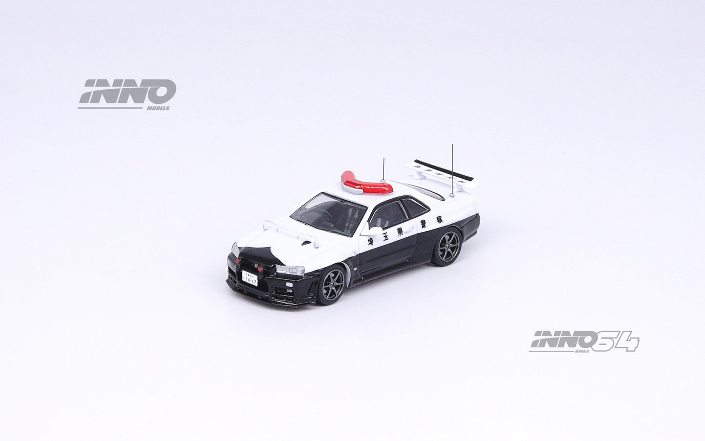 INNO64 1/64 NISSAN SKYLINE GT-R (R34) Japanese Police Car IN64-R34-JPC
