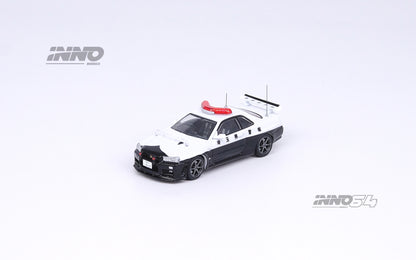 INNO64 1/64 NISSAN SKYLINE GT-R (R34) Japanese Police Car IN64-R34-JPC