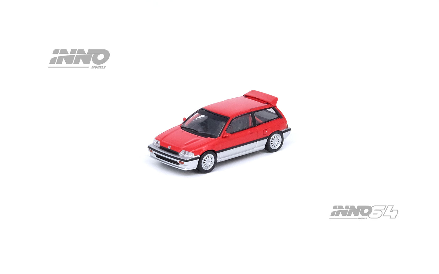 INNO64 1/64 HONDA CIVIC Si E-AT Red/Silver IN64-EAT-RESL