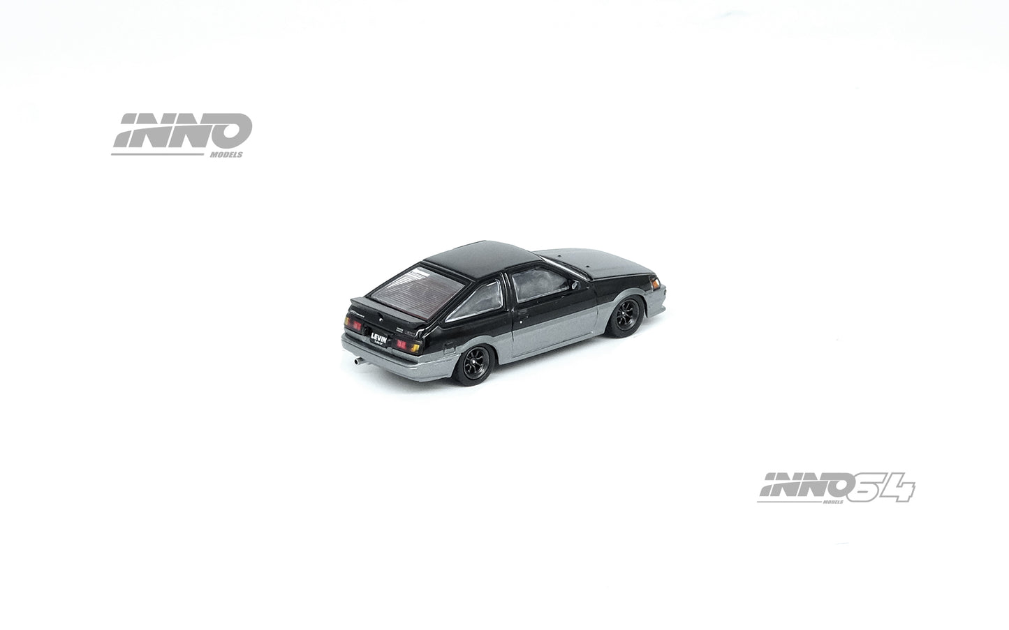 INNO64 1/64 TOYOTA COROLLA Levin AE86 Black/Grey IN64-AE86-BLGR