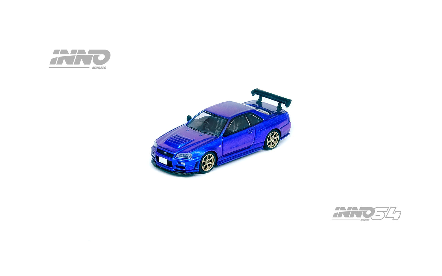 INNO64 1/64 NISSAN SKYLINE GT-R (R34) Midnight Purple II IN64-R34RT-MPII