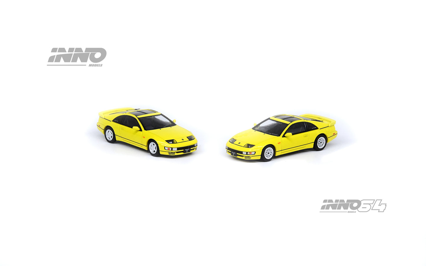 INNO64 1/64 NISSAN FAIRLADY Z (Z32) Yellow Pearlglow With Extra Wheels IN64-300ZX-YLPG