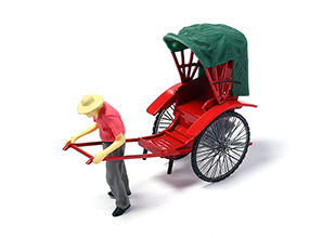 Tiny City 1/35 Hong Kong Rickshaw 城市 合金車仔 — 人力車 連人像