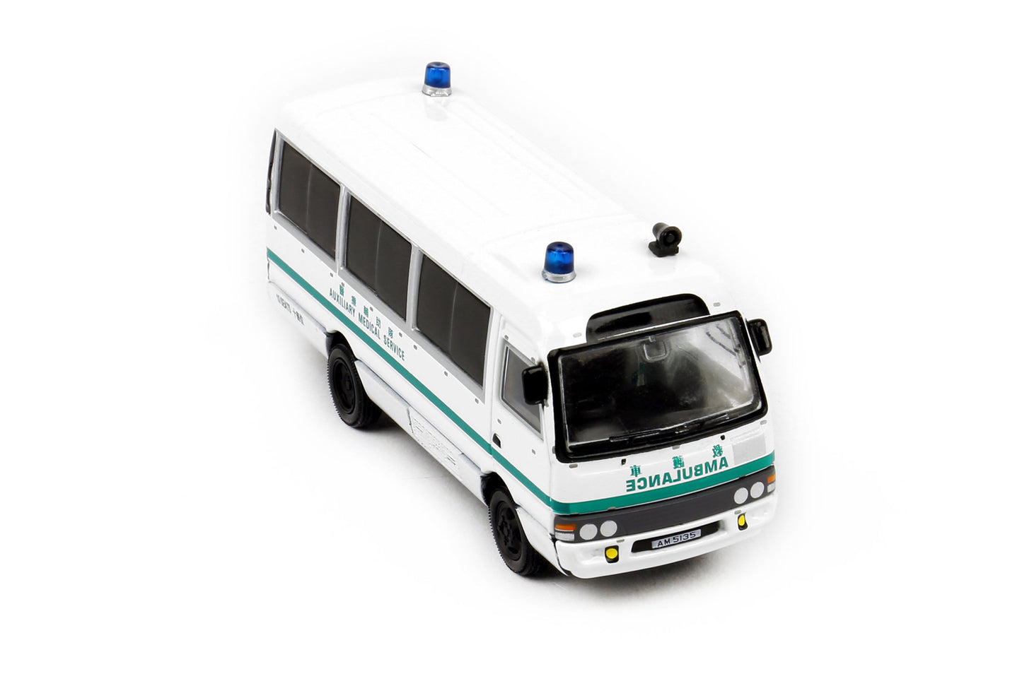 Tiny City Toyota Coaster Hong Kong AMS 1990's 城市 49 合金車仔 — 豐田 Coaster 醫療輔助隊 1990年代