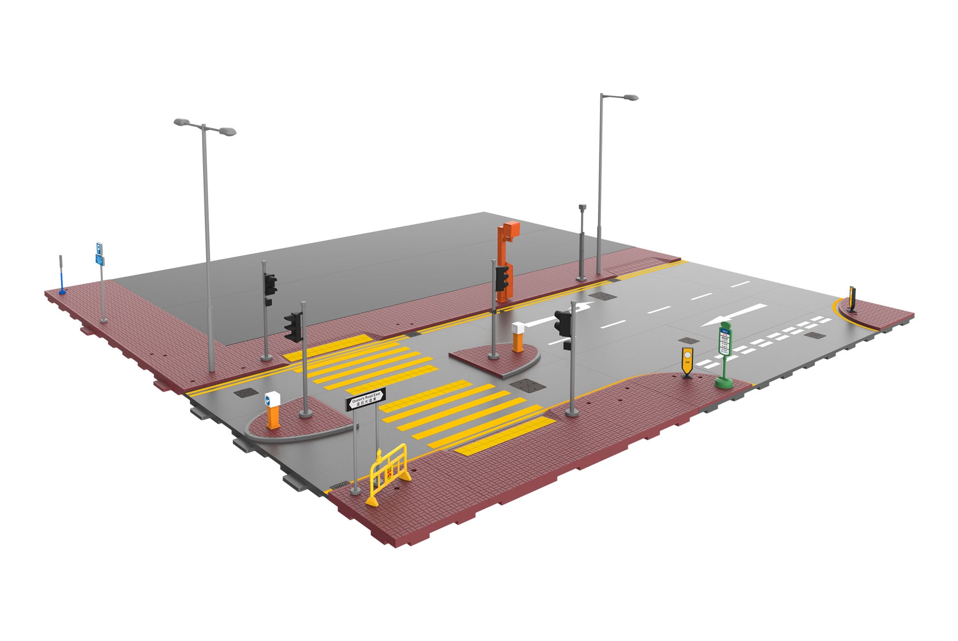 Tiny City Hong Kong Road Set 城市 S2 香港道路套裝