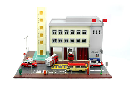 TINY 微影 Bd1 Fire Station Diorama 消防局模型套裝 ATS64003