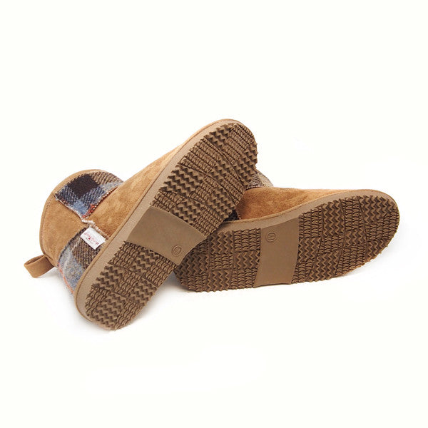 Harris Tweed Boots Camel Medium
