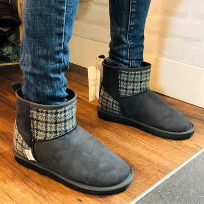 Harris Tweed Boots Grey Large