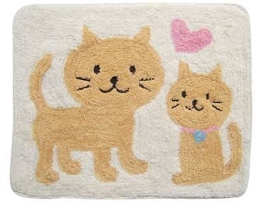 Cat and Heart Floor Mat 40cm x 50cm #510837