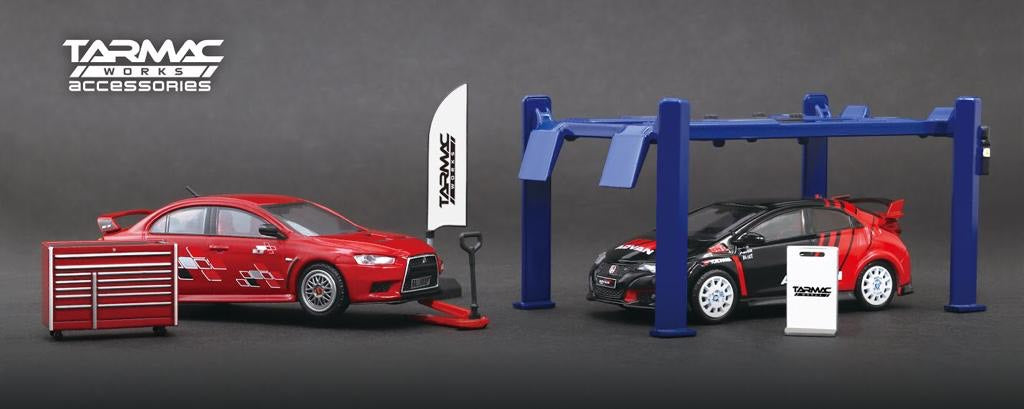 Tarmac Works 1/64 Garage Tool Set T64A-001-BL