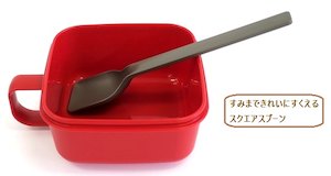 OSK LUNCH CHIME Chopsticks & Spoon Combi Set Red CT-29