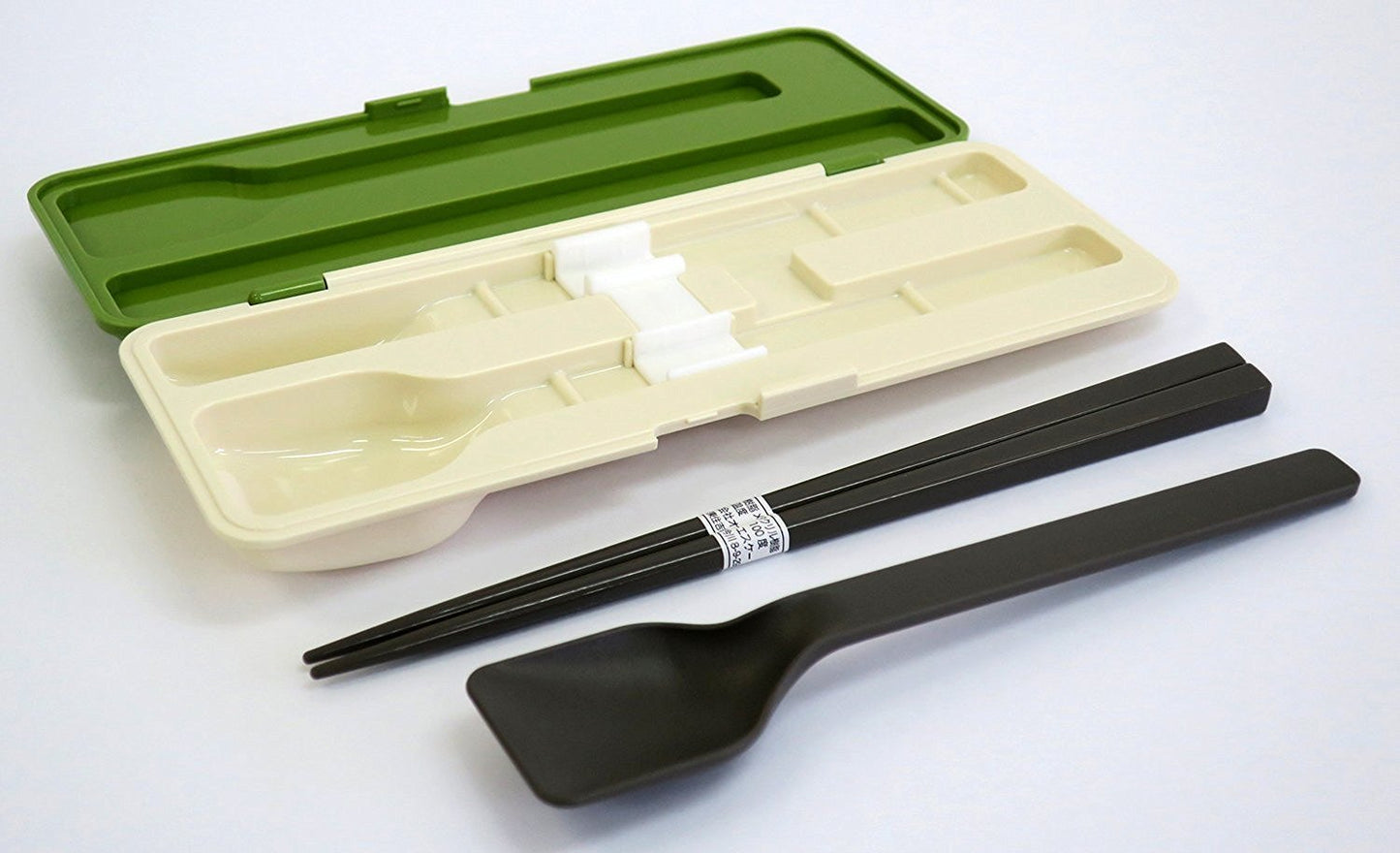 OSK LUNCH CHIME Chopsticks & Spoon Combi Set Green CT-29