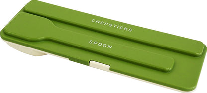 OSK LUNCH CHIME Chopsticks & Spoon Combi Set Green CT-29